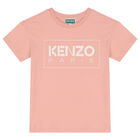 Girls Pink Logo T-Shirt, 1, hi-res